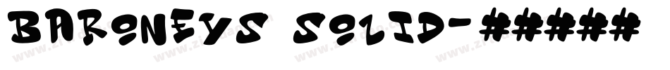 Baroneys Solid字体转换